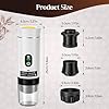 Trsaow Macchina per caffè Espresso Portatile, Macchina per Caffè Elettrica 3 in 1, Caffettiera Portatile da Campeggio, Mini Autoriscaldante, Compatibile con Caffè Macinato e Capsule (Bianco)