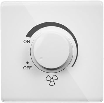 Stepless Ceiling Fan Control Switch With Knob, Mounted Design For Smooth Airflow Adjustment, Compatible With Various Electric Fans