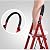 Multifunctional Outdoor Indoor Step Stool & Ladder, Thick Herringbone Design, Dual-Purpose Telesladder for Easy Moving & Safe Climbing - White