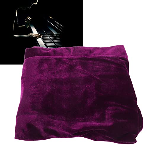 SALUTUYA Capa de banco de piano de veludo, capa de assento de piano, fácil de transportar, macia ant
