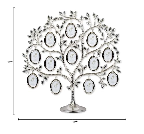 Roman Giftware Inc., Caroline Collection, Family Reunion Gift, 12" H Family Tree with 12 Photo,Religious, Inspirational, Durable (2x12x12)