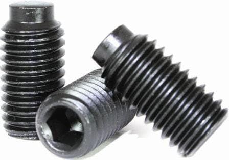 Socket Set Screw, Half Dog Point, 1/4-20 x 1/4", Alloy Steel, Black Oxide, Hex Socket (Quantity: 100) Coarse Thread, 1/4 inch Grub/Blind/Allen/Headless Screw, Length: 1/4 inch