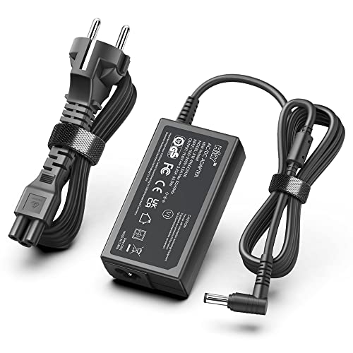 Specifiche energetiche – Uscita: 19 V, 3,42 A, 65 W, tensione di ingresso: 110 – 240 V. Connettore: 5,5 x 2,5 mm. Lunghezza totale del cavo: 3 metri
