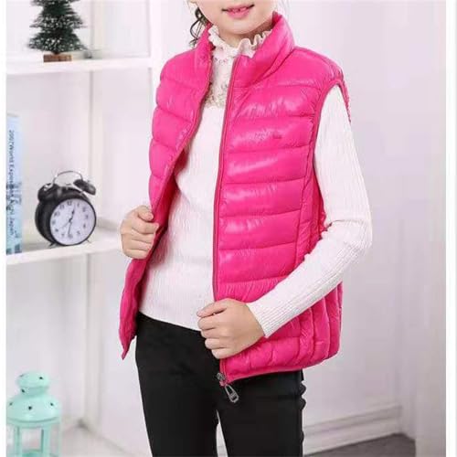 Boys Girls Puffer Vest Kids Sleeveless Down Jackets Lightweight Waterproof Zip Up Mock Neck Warm Quilted Gilet3