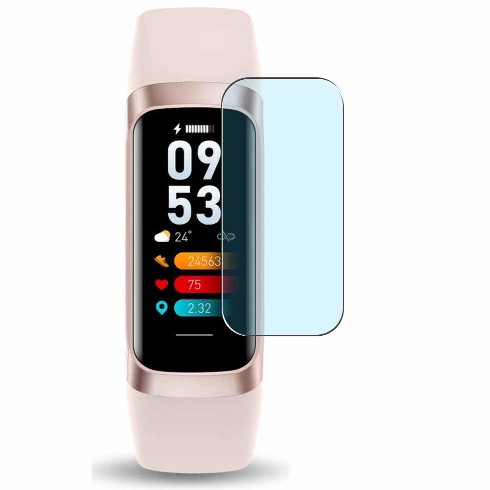 [3 Pack] Synvy Anti Blue Light Screen Protector, compatible with Zeacool C60 1.1" smart watch smartwatch Guard Skin [ Not Tempered Glass Protectors ]