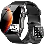 Poounur – Smartwatch Damen Herren, 2.01" HD AMOLED Curved Smartwatch m