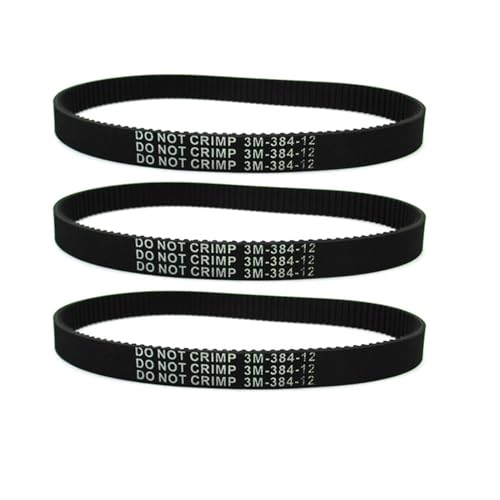 Courroie de transmission 3M-384-12 robuste en caoutchouc pour moto électrique 3 unités