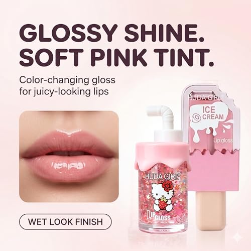 Image of Lip Gloss Combo for Girls, Ice Cream Tint | Juice LipGloss, Moisturizing Lip Balm for Dry, Perfect Glossy Finish, Everyday Glam, Gifting