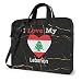 Produktbild Ich Liebe Meine Flagge des Libanon Herz Laptop-Tasche Umhängetasche Computer-Tasche Aktentasche Tasche geneigte Umhängetasche