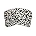 OYZ Cappello della gioventù delle donne del cappello di protezione di baseball della protezione di modo della stampa della visiera del leopardo, bianco, Etichettalia unica