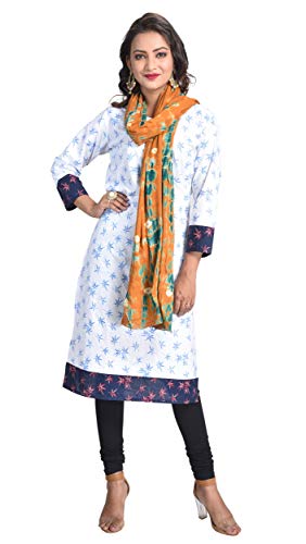 Image of Women's Pure Cotton Multi-Colored Traditional Authentic Tie Dye with Bandhej Bandhani Dupatta Chunni