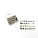 HanYan Spacer Beads Metal Spacers Tibetan Silver,Gold Mixed Charms 6-8 mm 200+ Pcs Mixed Bead Spacers for Jewelry Making