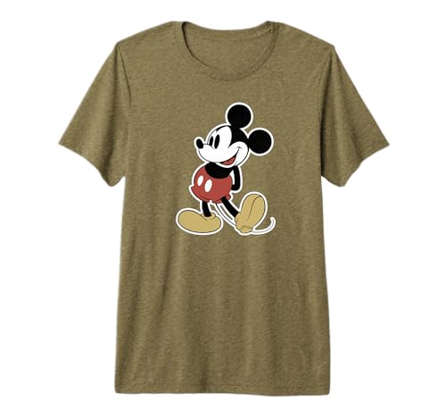 Mickey Disney t shirt premium mode vintage look varsity americain coton