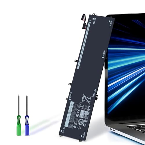 97Wh 6GTPY Battery for Dell XPS 15 9560 9570 9550 7590 P56F001 Precision 5520 M5520 M5530 M5540 5510 M5510 Vostro 7500 7590 Replacement Battery 5XJ28 GPM03 05041C 5D91C 1P6KD 4GVGH P56F