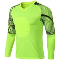 AIGOUT Camiseta de portero acolchada para hombre, uniforme de