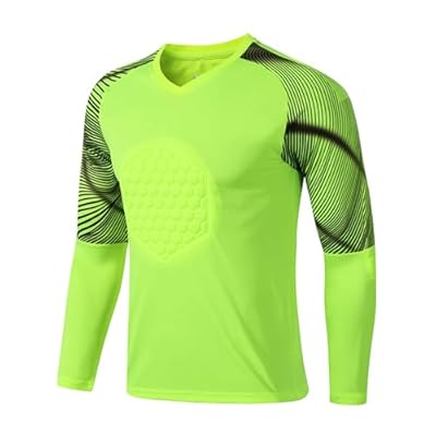 AIGOUT Camiseta de portero acolchada para hombre, uniforme de protección de esponja, de manga larga, ropa de portero, A., S | Ya disponible en tu tienda friki favorita! En mundofriki.es!