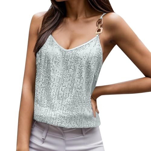 Débardeur à paillettes femme chic pour banquet et soirée élégante