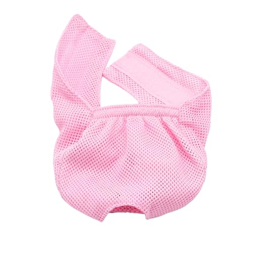 Dog Muzzles,Breathable Mesh Pet Mouth Cover,Adjustable Cat Grooming Mask Prevent Biting_L(Pink)