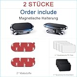 Coolpow Handyhalterung Auto Magnet【2 Stück】 Handy Halterung Auto Magnet【Ganzmetall】 Universal Magnetische Handyhalter Auto für Armaturenbrett【360°】 KFZ Handyhalterung für Samsung iPhone Alle Telefon