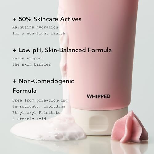 Image of Whipped Korean Skincare Face Wash, Doubles as a Face Mask, Fig Butter, Moisturizing Vegan Facial Cleanser for Dry Skin and Barrier Care with Ceramides, Niacinamide, Hyaluronic Acid