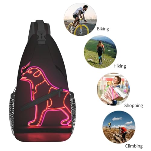 Sling Bag para Hombre y Mujer Bolsa de Pecho miniatura 5