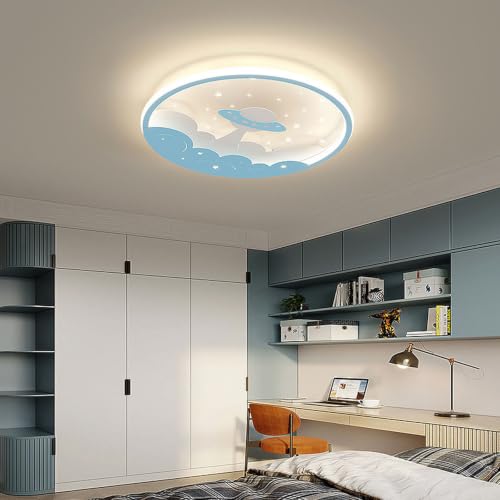 Lámpara de techo LED regulable con mando para dormitorio infantil de acrílico