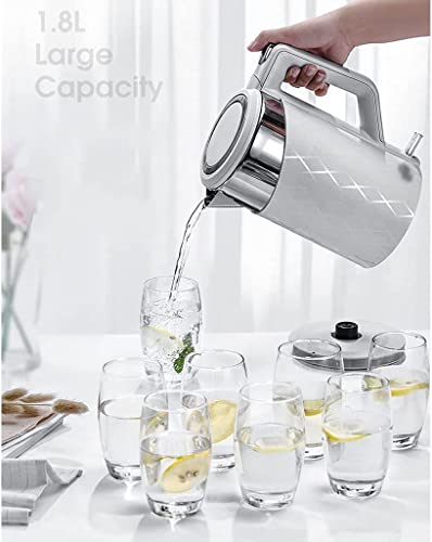 Hervidor eléctrico de acero inoxidable 1.8L con apagado automático miniatura 3