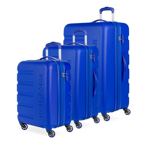 Image of SwissGear 7366, Cobalt, 3-Piece Set (19 /23 /27), Signature Hardside Expandable Luggage With Spinner Wheels