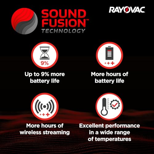 40 piles pour appareils auditifs rayovac extra 10. 5 ampoules de 8 piles