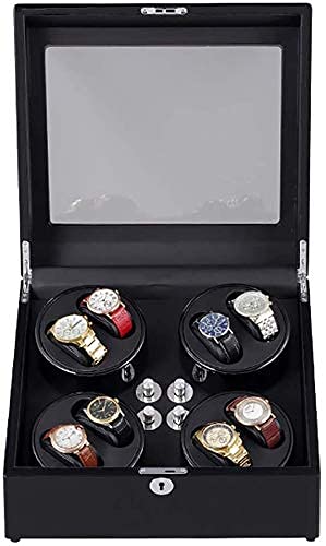Boîte à Montres Boîte de Rangement pour Montres Remontoirs pour 8 Montres automatiques Noir