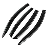 HEROFFIX 1 Satz Fensterabweiser für Nissan Sentra 2007-2012 Seitliche Fensterlüftungsschirme Schwarz