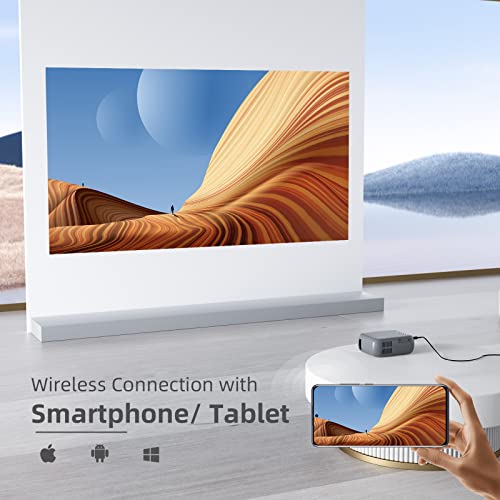 Mini WiFi Projector, iTJQ Projector 1080P Supported, Portable Projector for Outdoor Movies, Phone Projector Compatible with iOS/Android, Laptop, PS4, TV Stick, HDMI/USB Mini WiFi Projector, iTJQ Projector 1080P Supported, Portable Projector for Outdoor Movies, Phone Projector Compatible with iOS/Android, Laptop, PS4, TV Stick, HDMI/USB