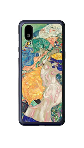 ClearView(クリアビュー) シャープ BASIO active用 背面 保護 フィルム 名画プリント グスタフ クリムト 赤ん坊