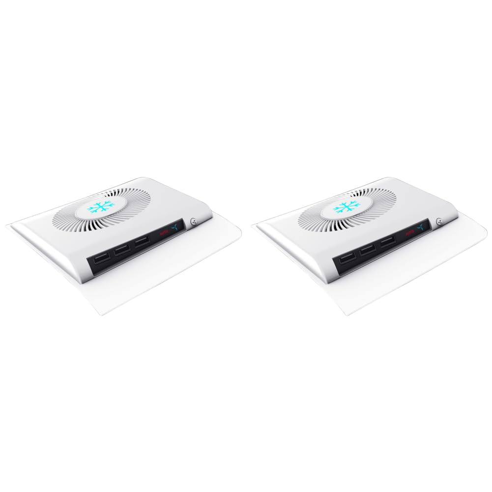 Ventilador de refrigeración delgado para consola PS5 con 3 puertos USB y control de temperatura para juegos silenciosos