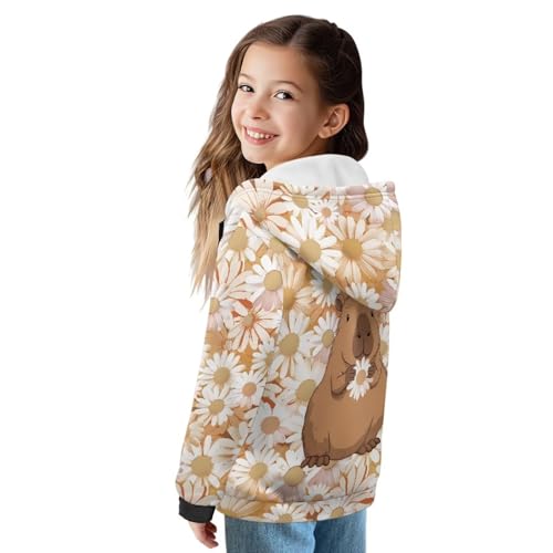 Girls Zip Up Hoodies Long Sleeve Hooded Sweatshirt Fall Jacket Warm Soft Fleece Winter Coat with Pockets Size 6-162