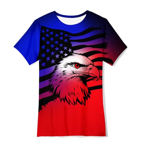 Image of uideazone Tshirts for Boys Kids Short Sleeve T-Shirt 3D Graphic Tee Shirts Tops Clothes 4-16 Years