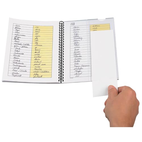 Oxford 100102191 Vokabel-Coach Schule A5+ Vokabel-Collegeblock 2 Spalten - clever Vokabeln lernen - Zufallsfarbe, kein Farbwunsch möglich - Vokabelheft Ringblock Spiralblock (Packung mit 2)