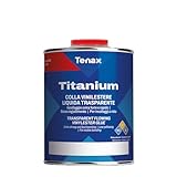 Masilla Tenax Titanium Flowing transparente líquida – Pegamento extra fuerte de última generación para pegar, masilla o reparar mármol, ónix, piedra, granito, cuarcitos y aglomerados. Ideal para materiales claros y blancos.