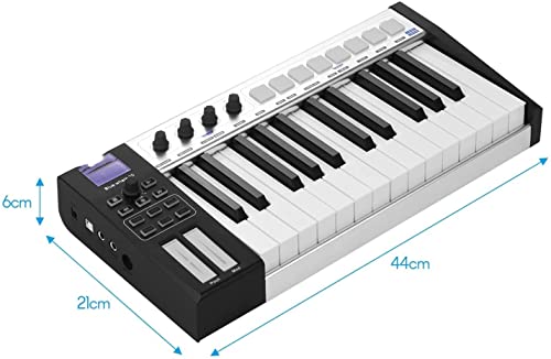 WKLIANGYUANPING Clavier de Piano 37 Portable Midi Clavier du contrôleur Clés Semi-pondérées 8 RVB Tampons de… - Les Beatles, Paul McCartney, John Lennon, RIngo Starr, George Harrison WKLIANGYUANPING Clavier de Piano 37 Portable Midi Clavier du contrôleur Clés Semi-pondérées 8 RVB Tampons de… – Image 4