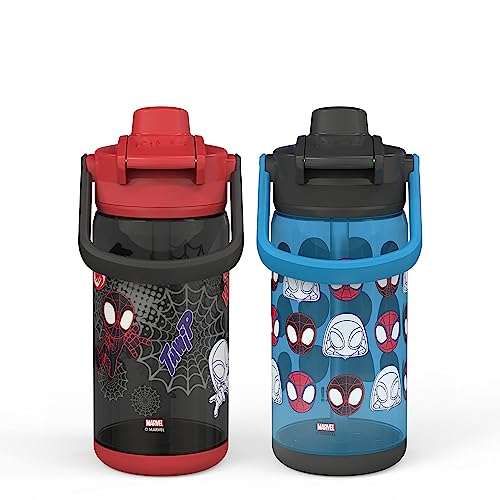 image for Zak Designs zak! Beacon Bottle Set of 2, Marvel Spidey and His Amazing