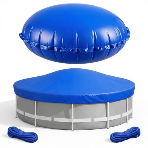 Abelive Goods 60' Round Pool Pillow for Above Ground Pools, Heavy Duty Inflatable Air Pillow for Pool Winterizing, Cold-Resistant PVC