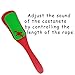 2 Pcs Professional Castanets, Single Set with Handle，Wooden Castanet Clapper Educational Musical Percussion 8 inch (Blue +Red + Green)