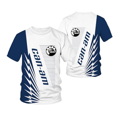 LIVZFRLZ Men's Printed T-shirts for Can-am Crewneck Gym Wear Training 3D Tee Top Clothes Lightweight Half Sleeve Soft Short Sleeved Cozy Polo Shirts-A||S