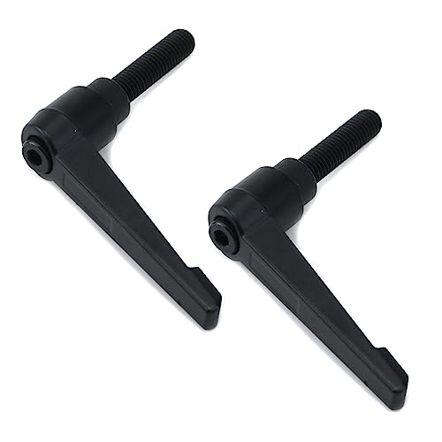 Image of 2PCS Adjustable Clamping Handles with M10x40mm Thread Bolt Adjusters Aluminum Alloy Threaded Stud Locking Levers Rotating Screw Handles for Machine Equipment Industry