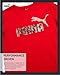 PUMA Boys' T-Shirt - Cat Logo T-Shirt for Boys - Athletic Crewneck Short Sleeve Tee (S-XL), Size Large, Puma Red/Black