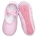 Chaussure de Ballet en Cuir Classique Ballerine Chaussure de Danse Pilates Gymnastique avec Semelle en Cuir Entier pour Filles Enfants Femmes