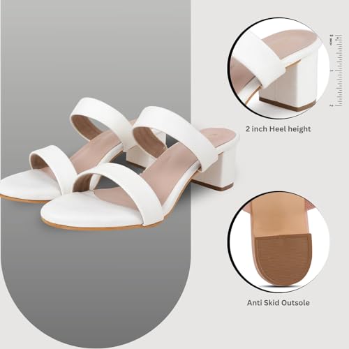 Image of TRASE Block Heels Sandals For Women, Sassy-I Stylish & Comfortable Footwear