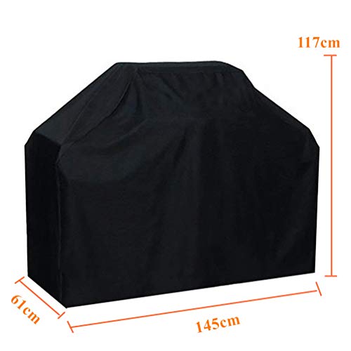 Grill Barbecue Cover 145x61x117CM, Gas BBQ Cover Waterproof Barbecue Cover Outdoor Gas BBQ Grill Cover Windproof, Dust Protection, Rip-proof & UV Protection with Storage Bag 5 Grill Barbecue Cover 145x61x117CM, Gas BBQ Cover Waterproof Barbecue Cover Outdoor Gas BBQ Grill Cover Windproof, Dust Protection, Rip-proof & UV Protection with Storage Bag - Image 5