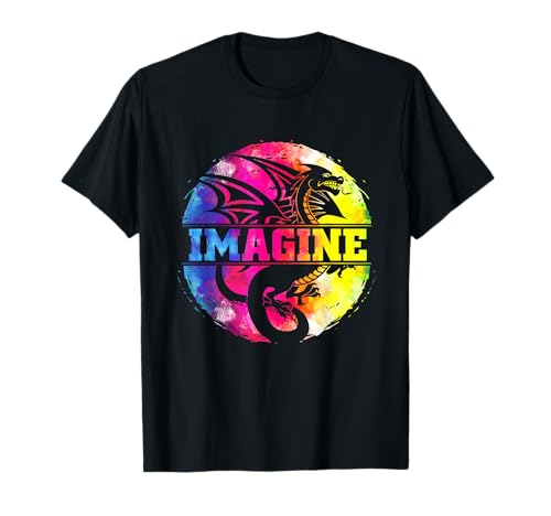 Imagine Fantasy Drago Retro Tribale Maglietta