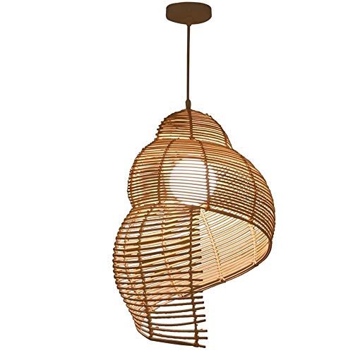 Lustre bamboo tropicale orientable suspension spirale DIY